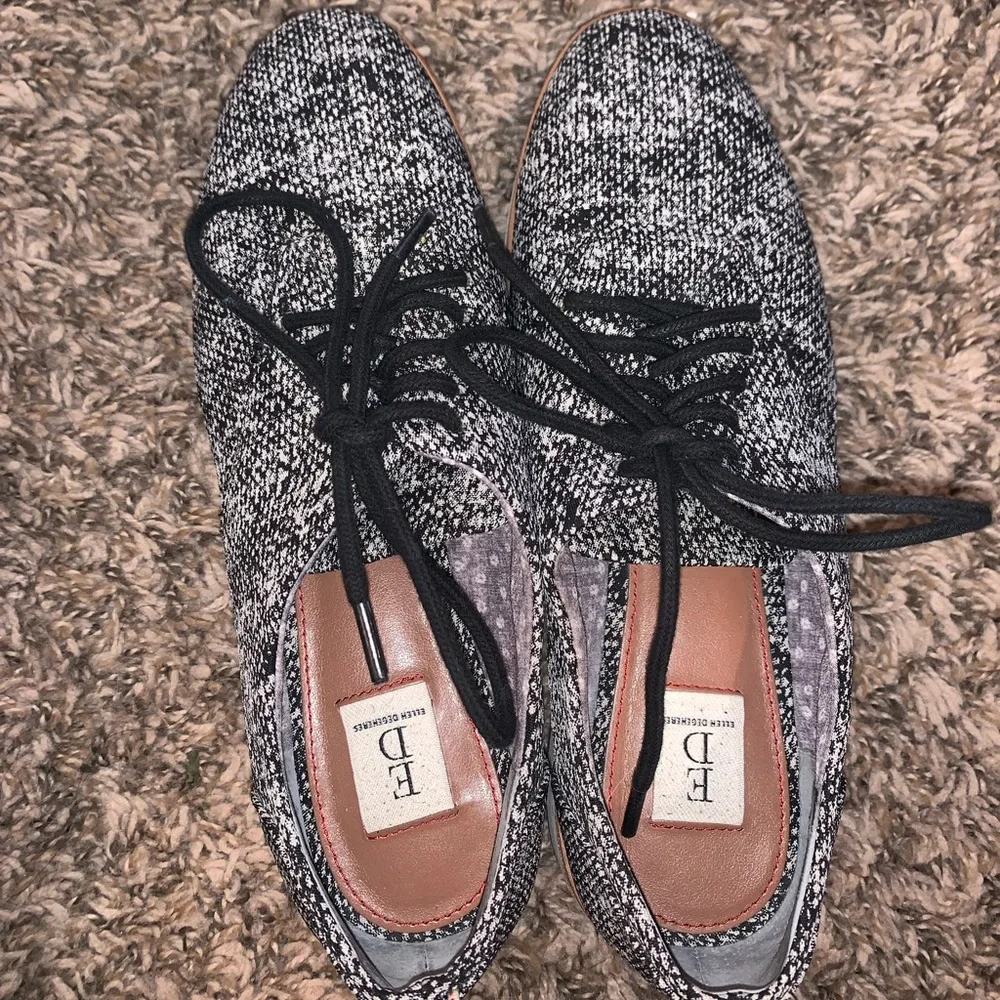 Ellen Dengeneres Oberlin Tweed Platform Loafers Size 6